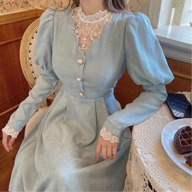 Stylish Work Outfits, Outfit Summer Ideas Vintage Balloon Sleeve Maxi Dress Stylish Work Outfits, Outfit Summer Ideas Vintage Balloon Sleeve Maxi Dress