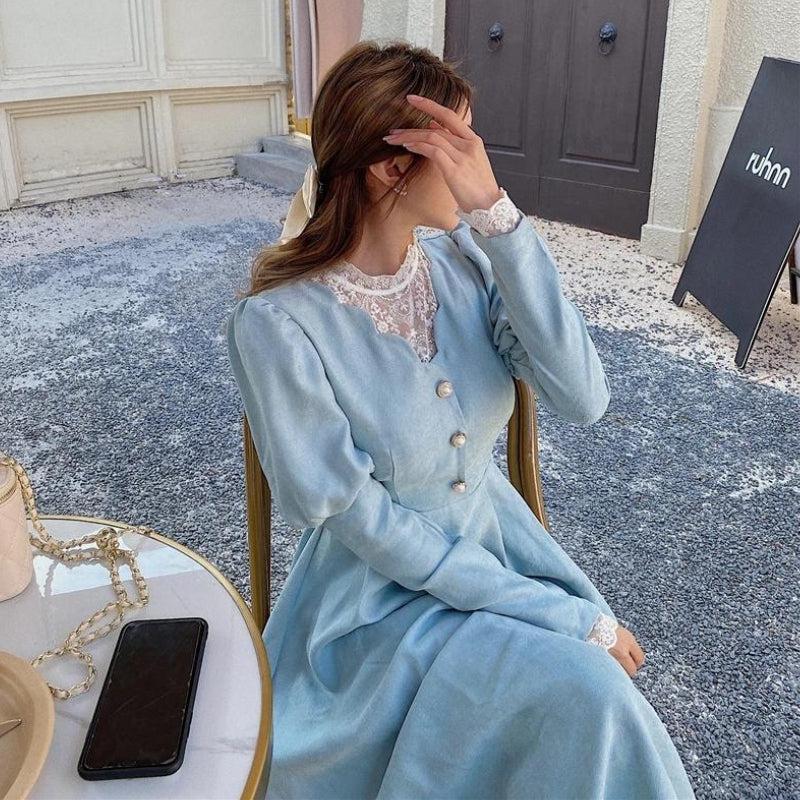 Stylish Work Outfits, Outfit Summer Ideas Vintage Balloon Sleeve Maxi Dress Stylish Work Outfits, Outfit Summer Ideas Vintage Balloon Sleeve Maxi Dress