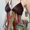 Stylish Work Outfits, Outfit Summer Ideas Vintage Boho Halter Neck Top