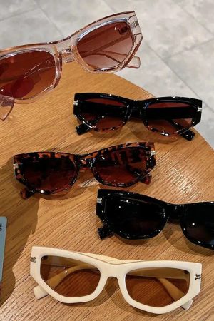 Stylish Work Outfits, Outfit Summer Ideas Vintage Cat Eye Sunglasses