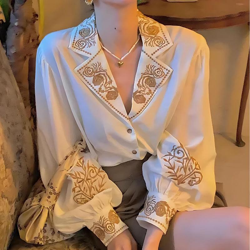 Stylish Work Outfits, Outfit Summer Ideas Vintage Collar Shirt