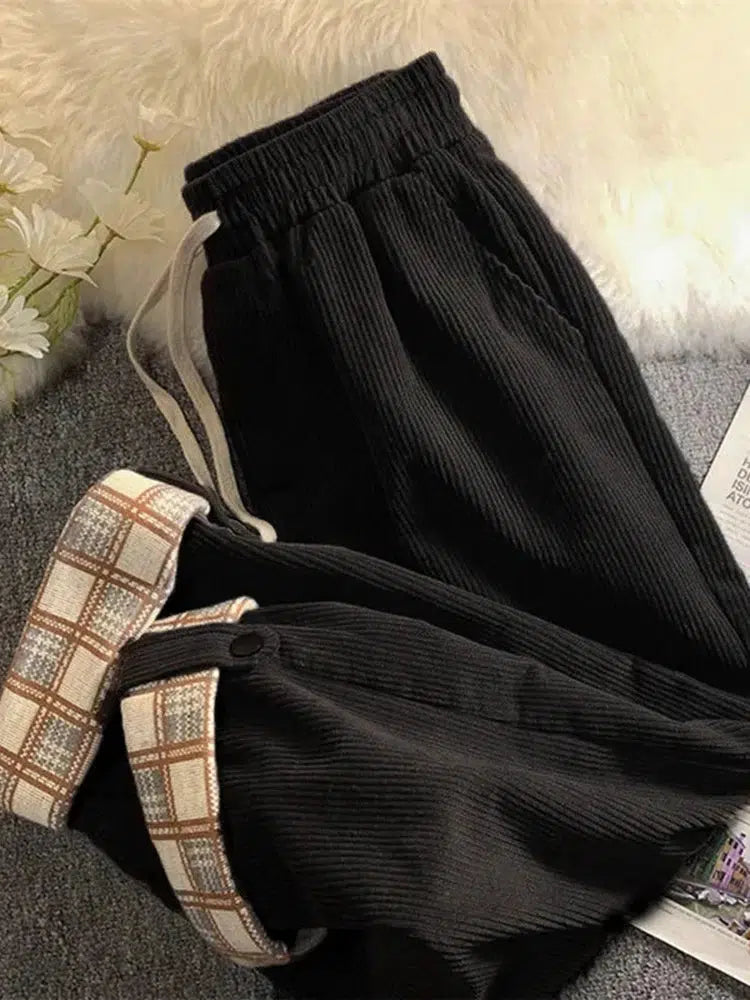 Stylish Work Outfits, Outfit Summer Ideas Vintage Drawstring Corduroy Pants Stylish Work Outfits, Outfit Summer Ideas Vintage Drawstring Corduroy Pants