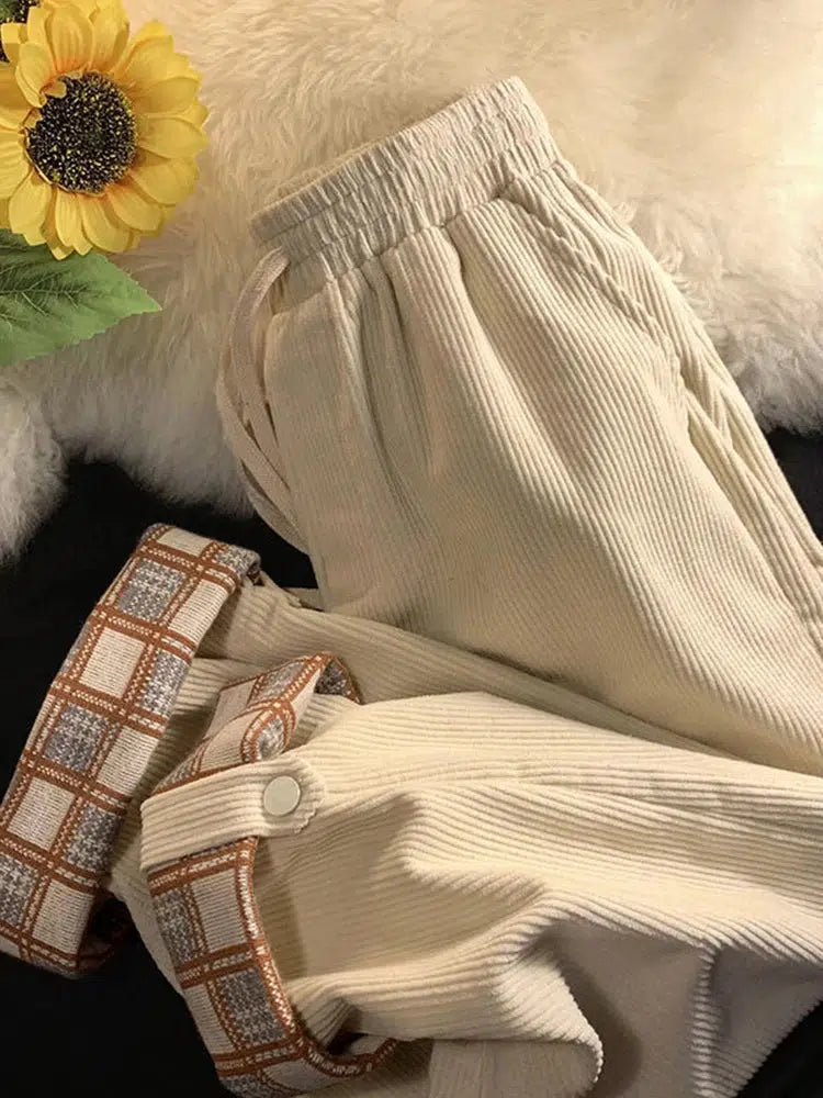 Stylish Work Outfits, Outfit Summer Ideas Vintage Drawstring Corduroy Pants Stylish Work Outfits, Outfit Summer Ideas Vintage Drawstring Corduroy Pants