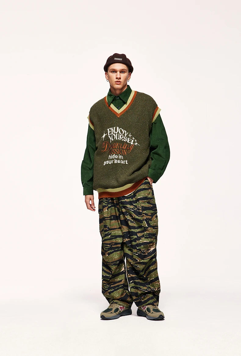 Stylish Work Outfits, Outfit Summer Ideas Vintage Enjoy Yourself Knitted Sweater Vest Stylish Work Outfits, Outfit Summer Ideas Vintage Enjoy Yourself Knitted Sweater Vest