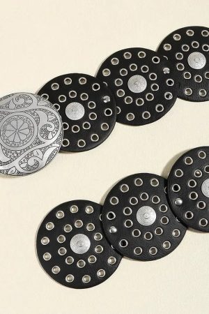 Stylish Work Outfits, Outfit Summer Ideas Vintage Ethnic Floral Buckle Belt