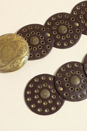 Stylish Work Outfits, Outfit Summer Ideas Vintage Ethnic Floral Buckle Belt