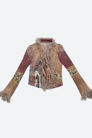 Stylish Work Outfits, Outfit Summer Ideas Vintage Faux Fur Tie Front Top