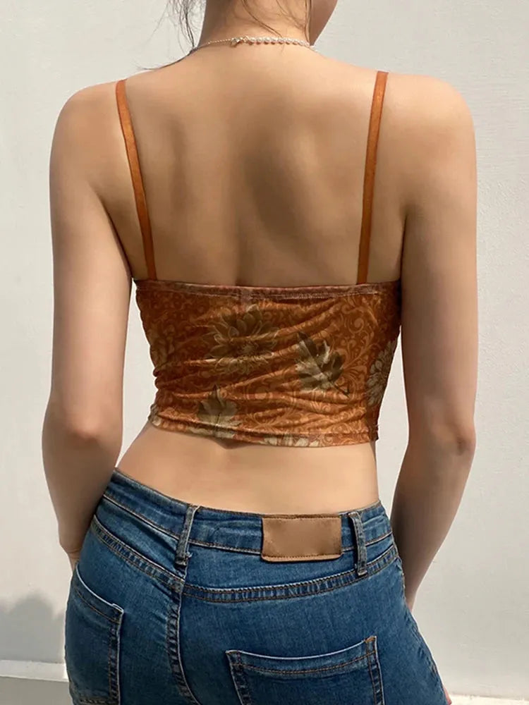 Stylish Work Outfits, Outfit Summer Ideas Vintage Floral Crop Top Stylish Work Outfits, Outfit Summer Ideas Vintage Floral Crop Top