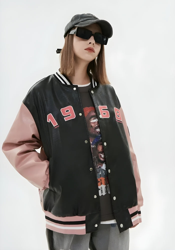 Stylish Work Outfits, Outfit Summer Ideas Vintage Grunge 1968 Varsity Jacket