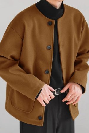 Stylish Work Outfits, Outfit Summer Ideas Vintage O-Neck Jacket