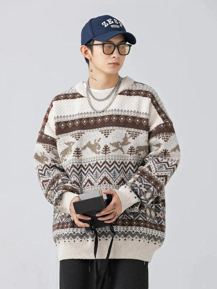 Stylish Work Outfits, Outfit Summer Ideas Vintage Rabbits Knitted Sweater