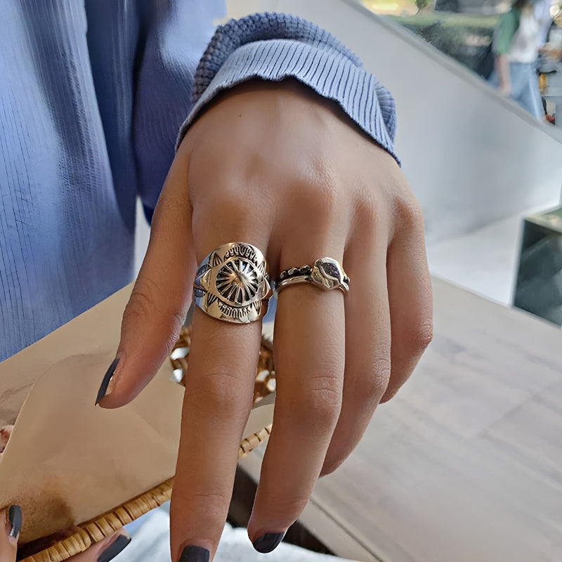 Stylish Work Outfits, Outfit Summer Ideas Vintage Ring Set