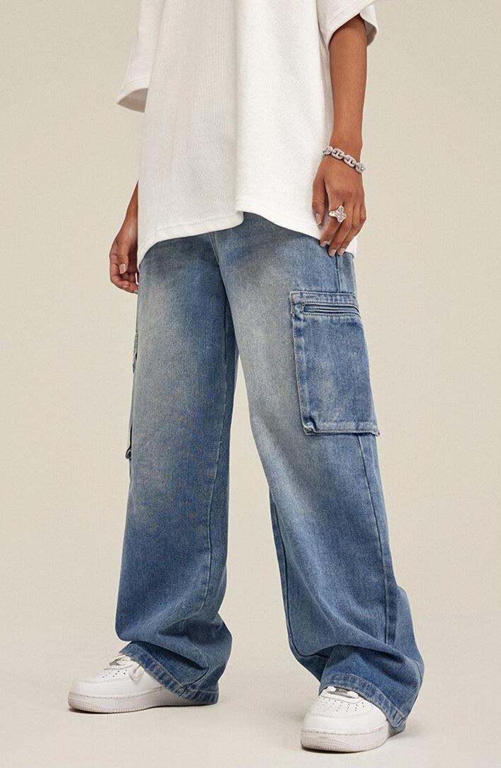 Stylish Work Outfits, Outfit Summer Ideas Washed Baggy Cargo Jeans Stylish Work Outfits, Outfit Summer Ideas Washed Baggy Cargo Jeans