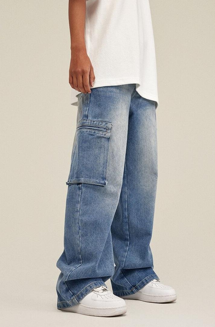 Stylish Work Outfits, Outfit Summer Ideas Washed Baggy Cargo Jeans Stylish Work Outfits, Outfit Summer Ideas Washed Baggy Cargo Jeans
