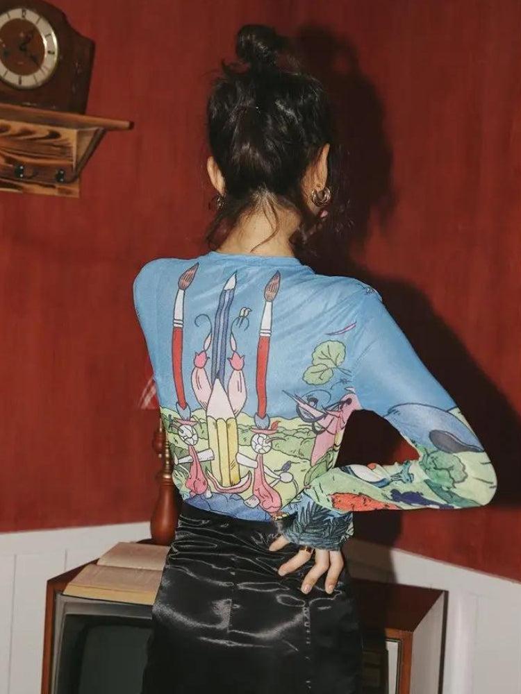 Stylish Work Outfits, Outfit Summer Ideas Weirdcore Dream Mesh Top