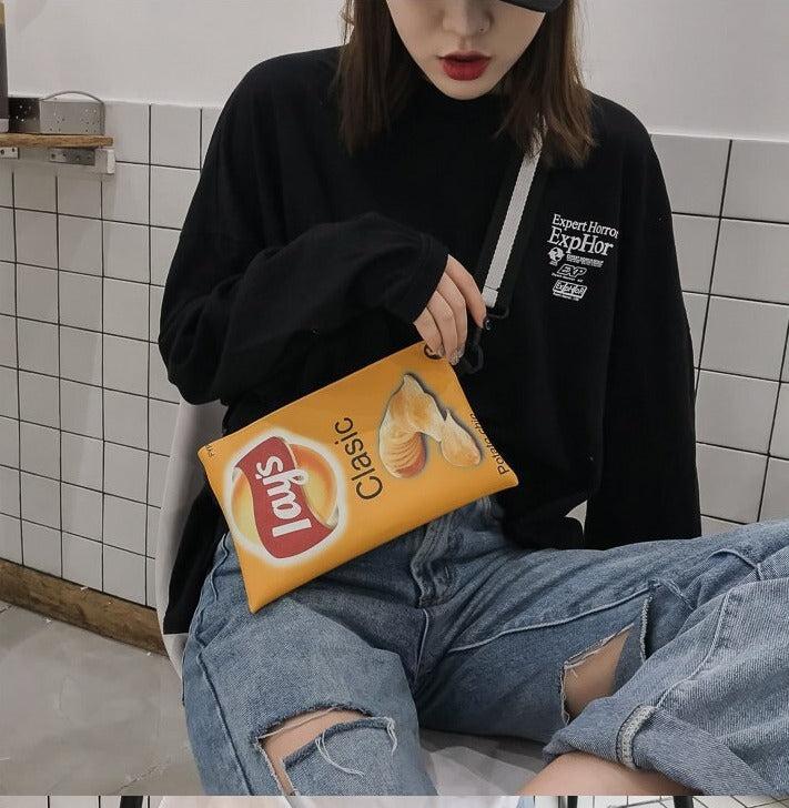 Stylish Work Outfits, Outfit Summer Ideas Weirdcore Lays Chips Crossbody Bag