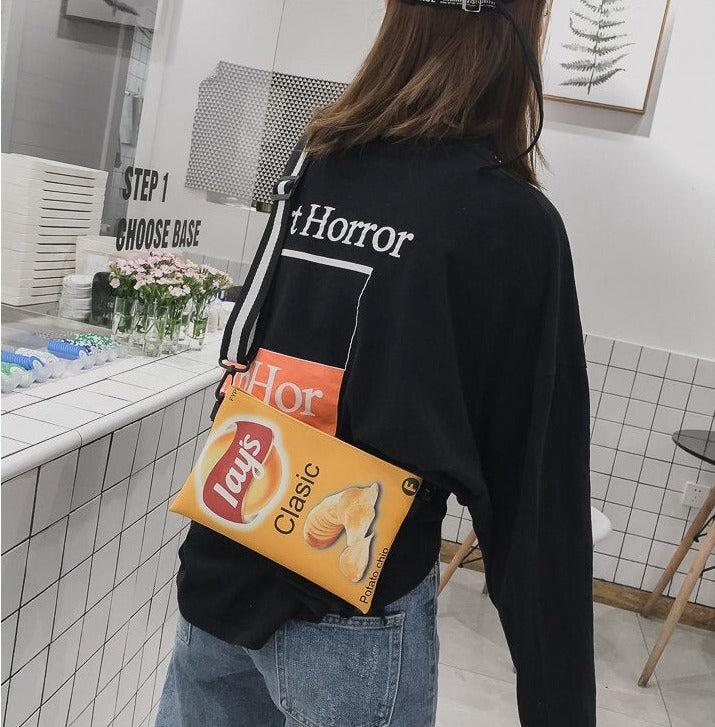Stylish Work Outfits, Outfit Summer Ideas Weirdcore Lays Chips Crossbody Bag