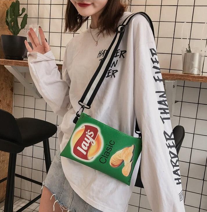 Stylish Work Outfits, Outfit Summer Ideas Weirdcore Lays Chips Crossbody Bag Stylish Work Outfits, Outfit Summer Ideas Weirdcore Lays Chips Crossbody Bag
