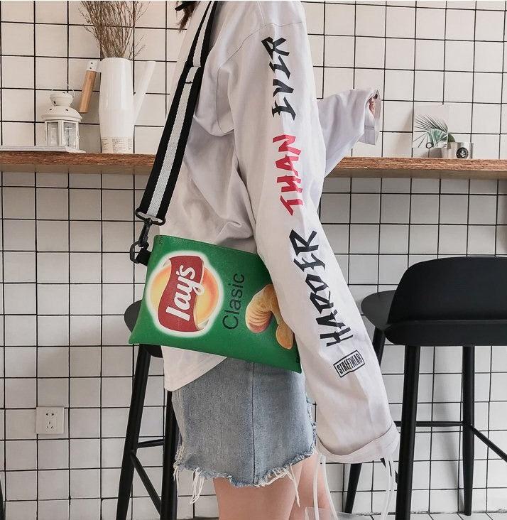 Stylish Work Outfits, Outfit Summer Ideas Weirdcore Lays Chips Crossbody Bag Stylish Work Outfits, Outfit Summer Ideas Weirdcore Lays Chips Crossbody Bag