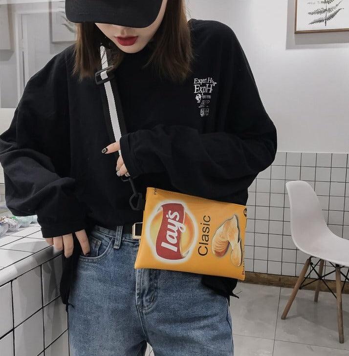 Stylish Work Outfits, Outfit Summer Ideas Weirdcore Lays Chips Crossbody Bag Stylish Work Outfits, Outfit Summer Ideas Weirdcore Lays Chips Crossbody Bag