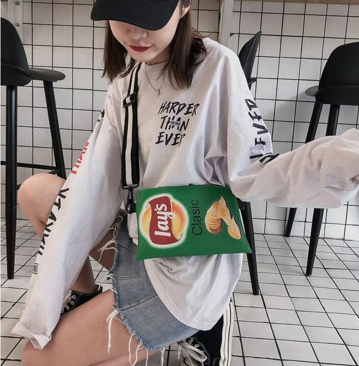 Stylish Work Outfits, Outfit Summer Ideas Weirdcore Lays Chips Crossbody Bag Stylish Work Outfits, Outfit Summer Ideas Weirdcore Lays Chips Crossbody Bag