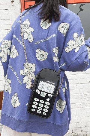 Stylish Work Outfits, Outfit Summer Ideas Weirdcore Retro Mobile Phone Shaped Handbag