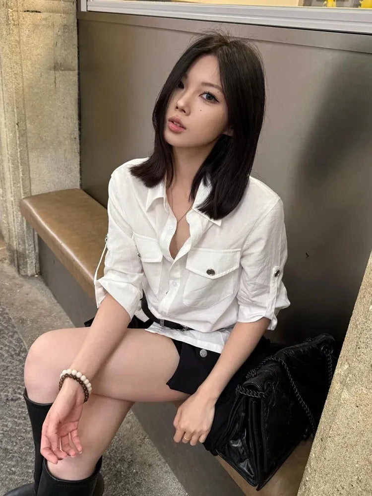 Stylish Work Outfits, Outfit Summer Ideas White Button Up Shirt