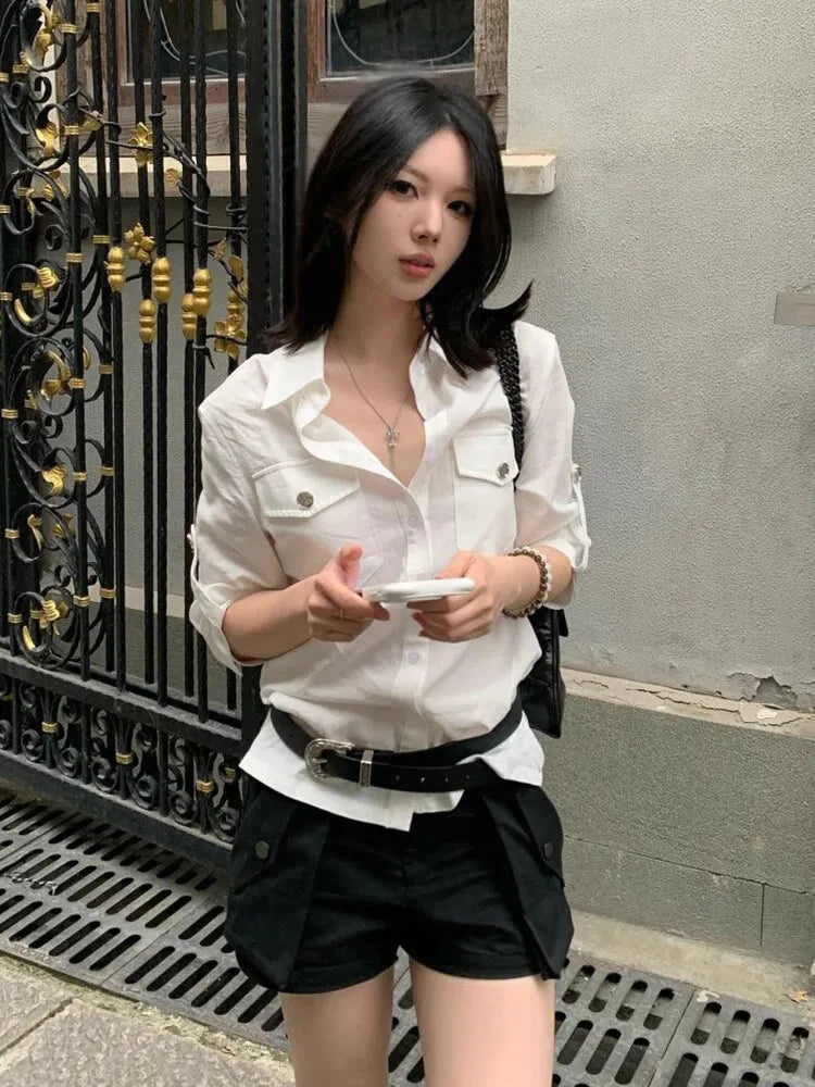 Stylish Work Outfits, Outfit Summer Ideas White Button Up Shirt