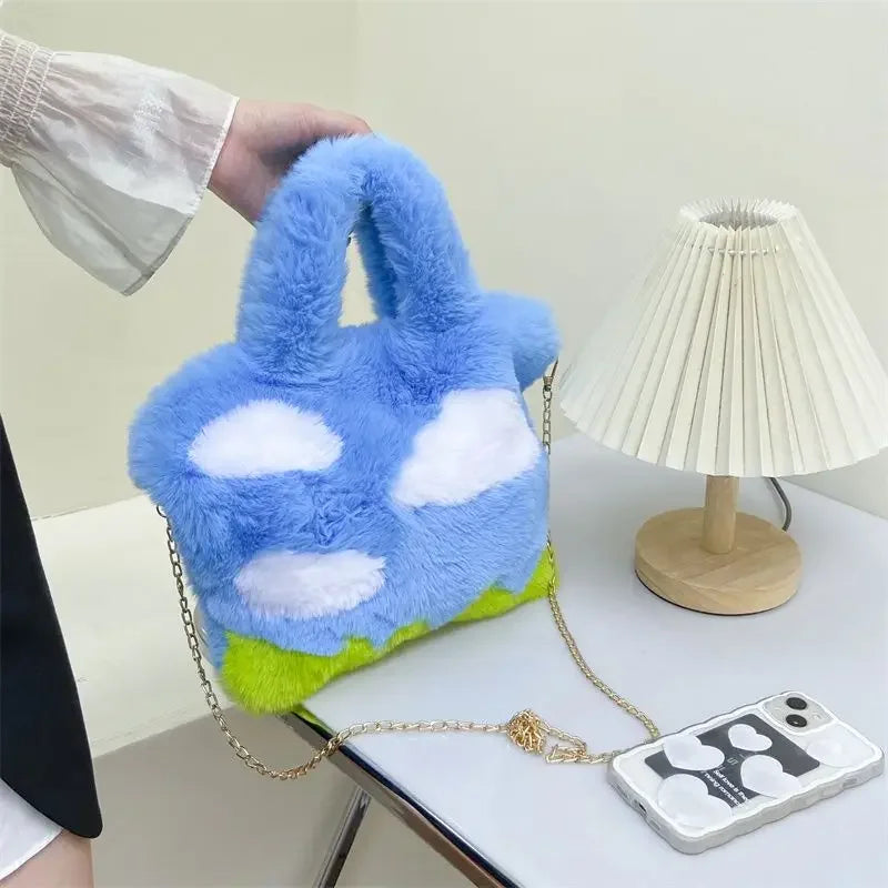 Stylish Work Outfits, Outfit Summer Ideas White Clouds & Blue Sky Fluffy Bag Stylish Work Outfits, Outfit Summer Ideas White Clouds & Blue Sky Fluffy Bag