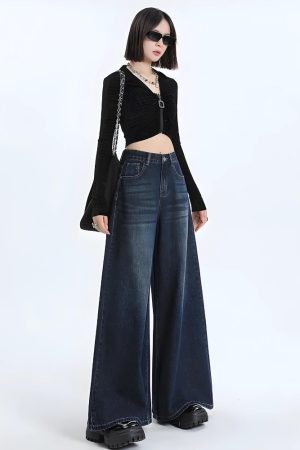 Stylish Work Outfits, Outfit Summer Ideas Wide Leg Regular Waist Jeans