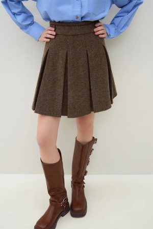 Stylish Work Outfits, Outfit Summer Ideas Wool Blazer Jacket & Mini Skirt Two Piece Set