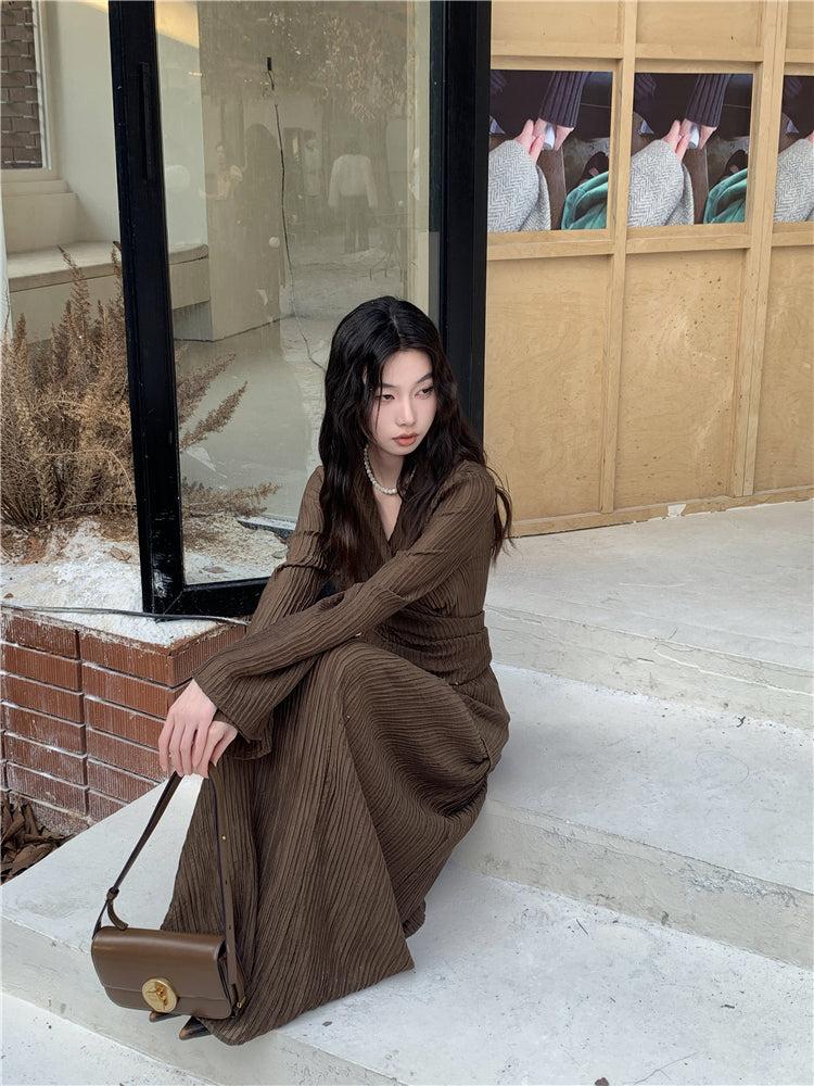 Stylish Work Outfits, Outfit Summer Ideas Wrap Around Blouse & Maxi Skirt Two Piece Set Stylish Work Outfits, Outfit Summer Ideas Wrap Around Blouse & Maxi Skirt Two Piece Set