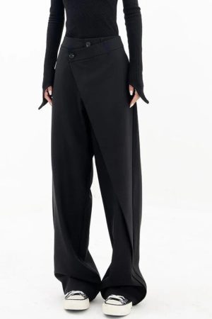 Stylish Work Outfits, Outfit Summer Ideas Wrap Front Wide Leg Pants