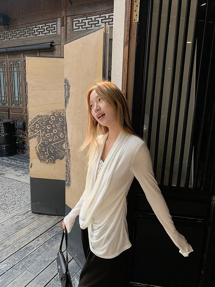 Stylish Work Outfits, Outfit Summer Ideas Wrap Lace Blouse Stylish Work Outfits, Outfit Summer Ideas Wrap Lace Blouse