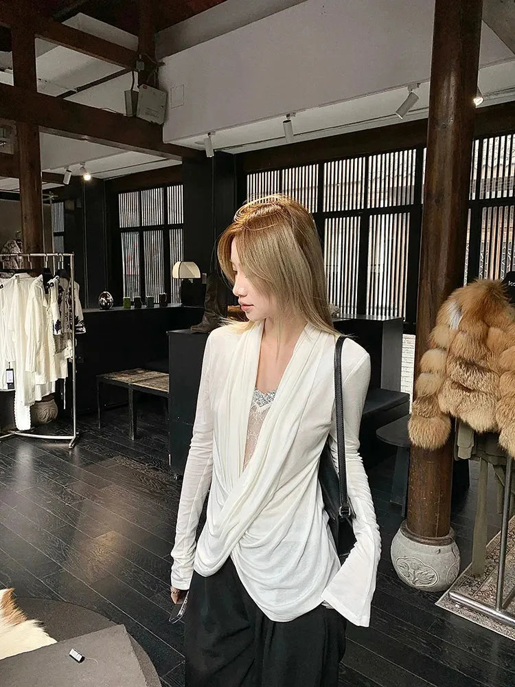 Stylish Work Outfits, Outfit Summer Ideas Wrap Lace Blouse