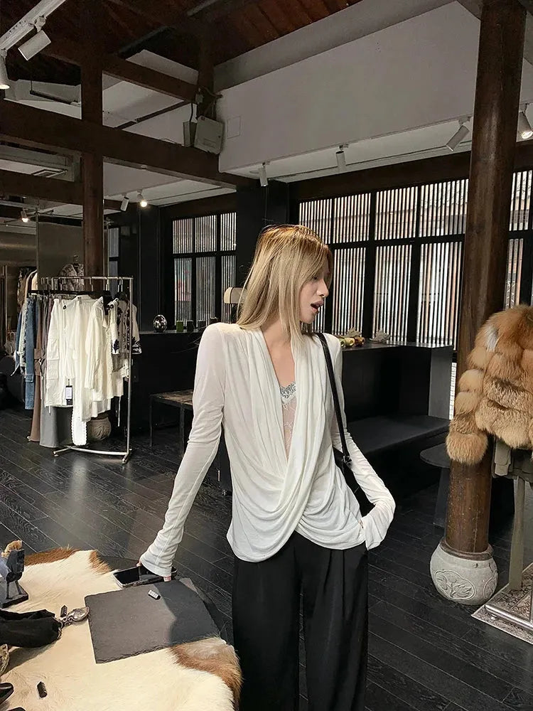 Stylish Work Outfits, Outfit Summer Ideas Wrap Lace Blouse Stylish Work Outfits, Outfit Summer Ideas Wrap Lace Blouse