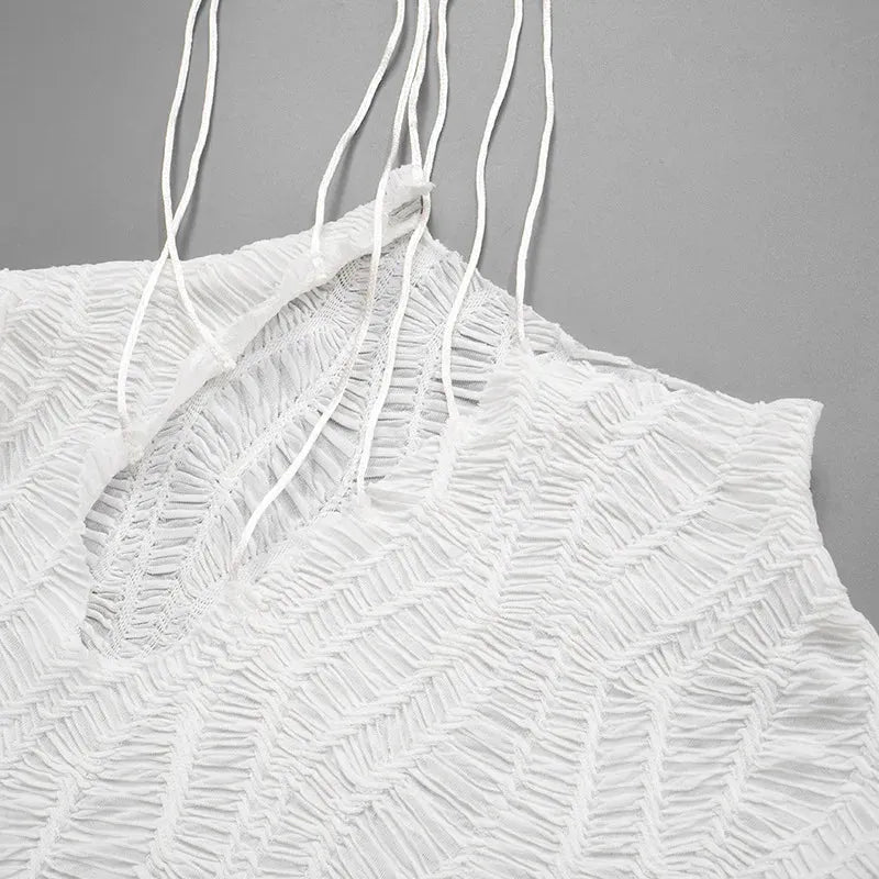 Stylish Work Outfits, Outfit Summer Ideas Wrinkled Lace Up Mini Dress Stylish Work Outfits, Outfit Summer Ideas Wrinkled Lace Up Mini Dress