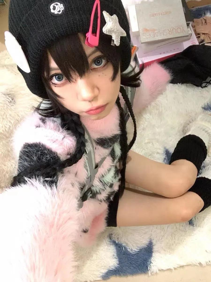 Stylish Work Outfits, Outfit Summer Ideas Y2K Aesthetic Fuzzy Sweater Stylish Work Outfits, Outfit Summer Ideas Y2K Aesthetic Fuzzy Sweater