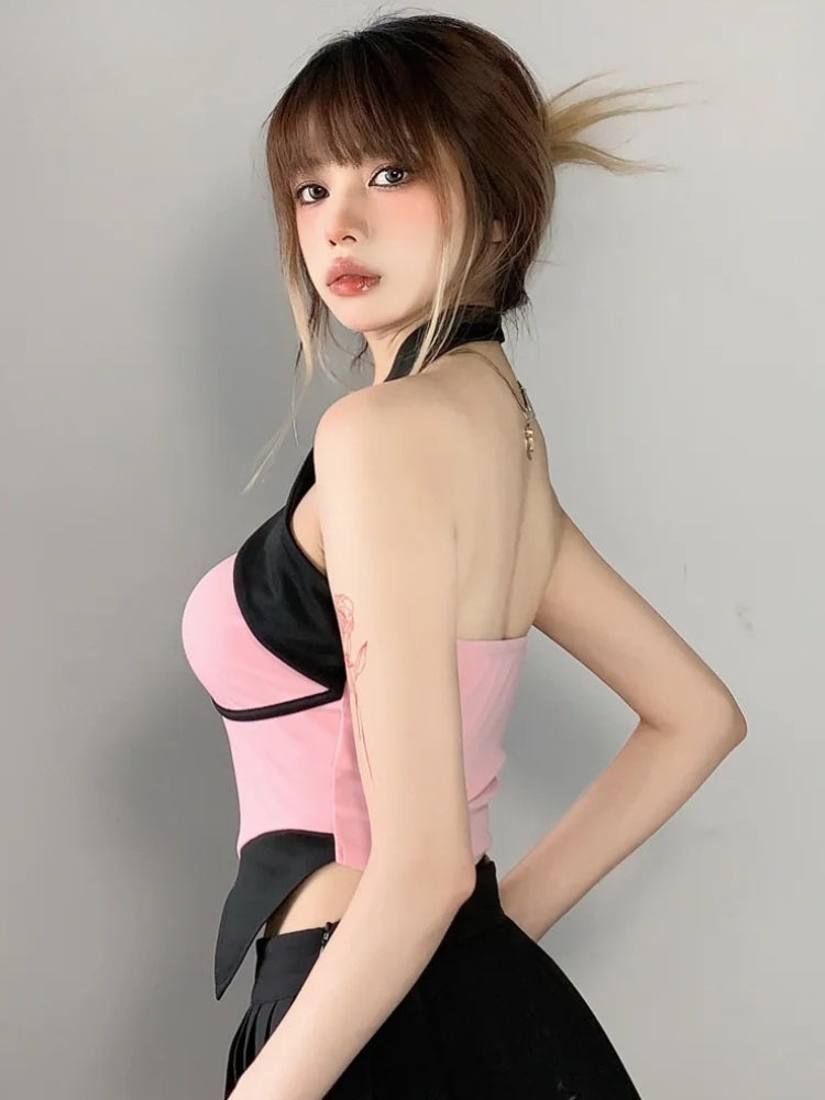 Stylish Work Outfits, Outfit Summer Ideas Y2K Asymmetric Top Stylish Work Outfits, Outfit Summer Ideas Y2K Asymmetric Top