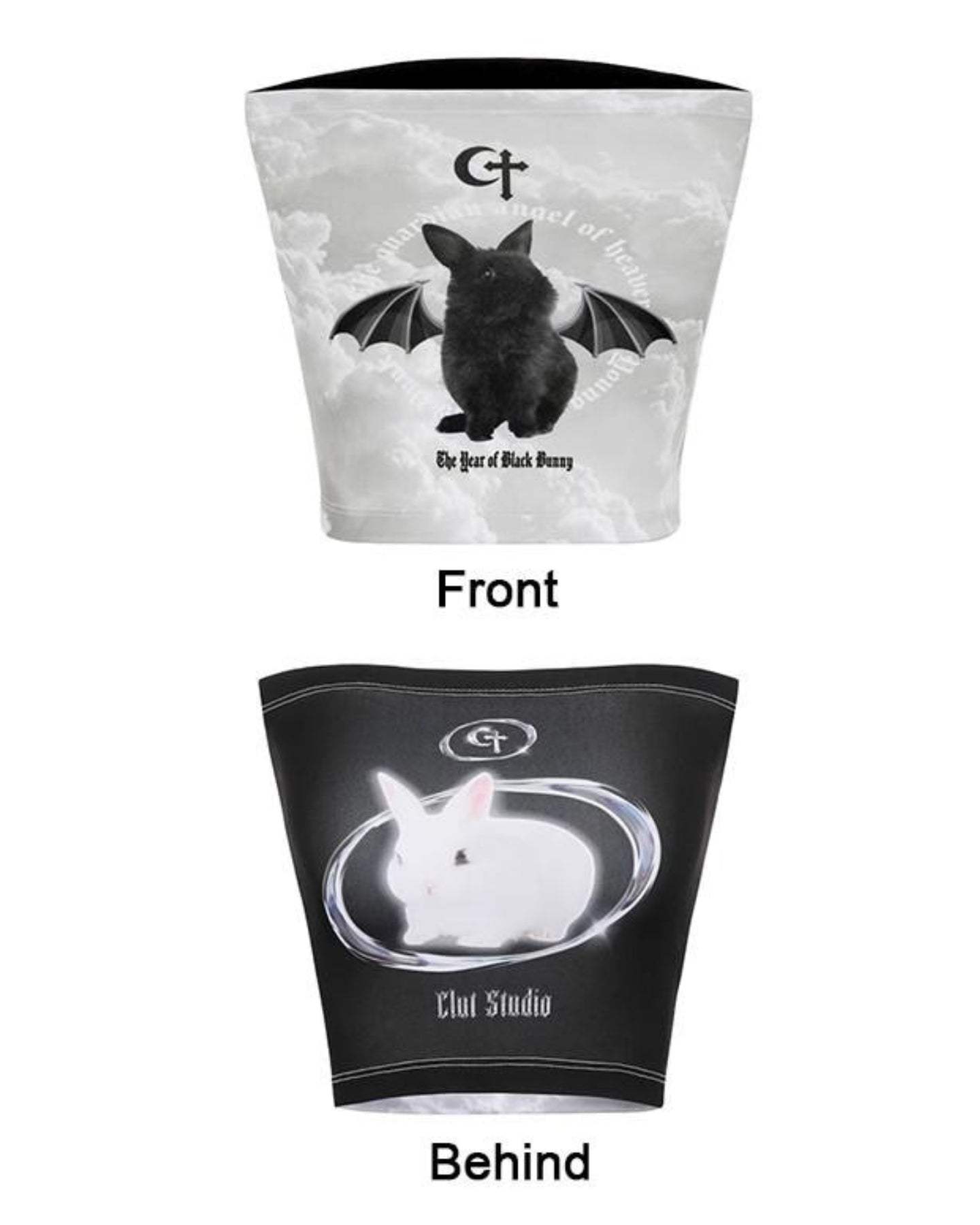 Stylish Work Outfits, Outfit Summer Ideas Y2K Bat Rabbit Tube Top Stylish Work Outfits, Outfit Summer Ideas Y2K Bat Rabbit Tube Top