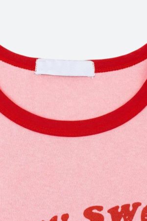 Stylish Work Outfits, Outfit Summer Ideas Y2K Berry Sweet Crop Top