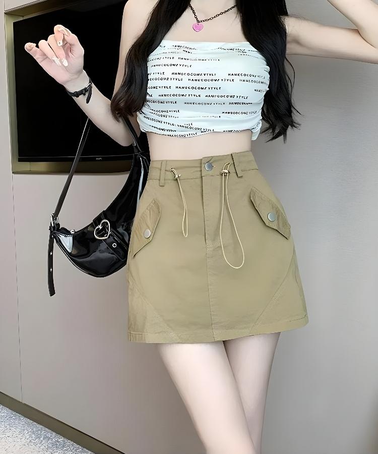 Stylish Work Outfits, Outfit Summer Ideas Y2K Cargo Mini Skort Stylish Work Outfits, Outfit Summer Ideas Y2K Cargo Mini Skort