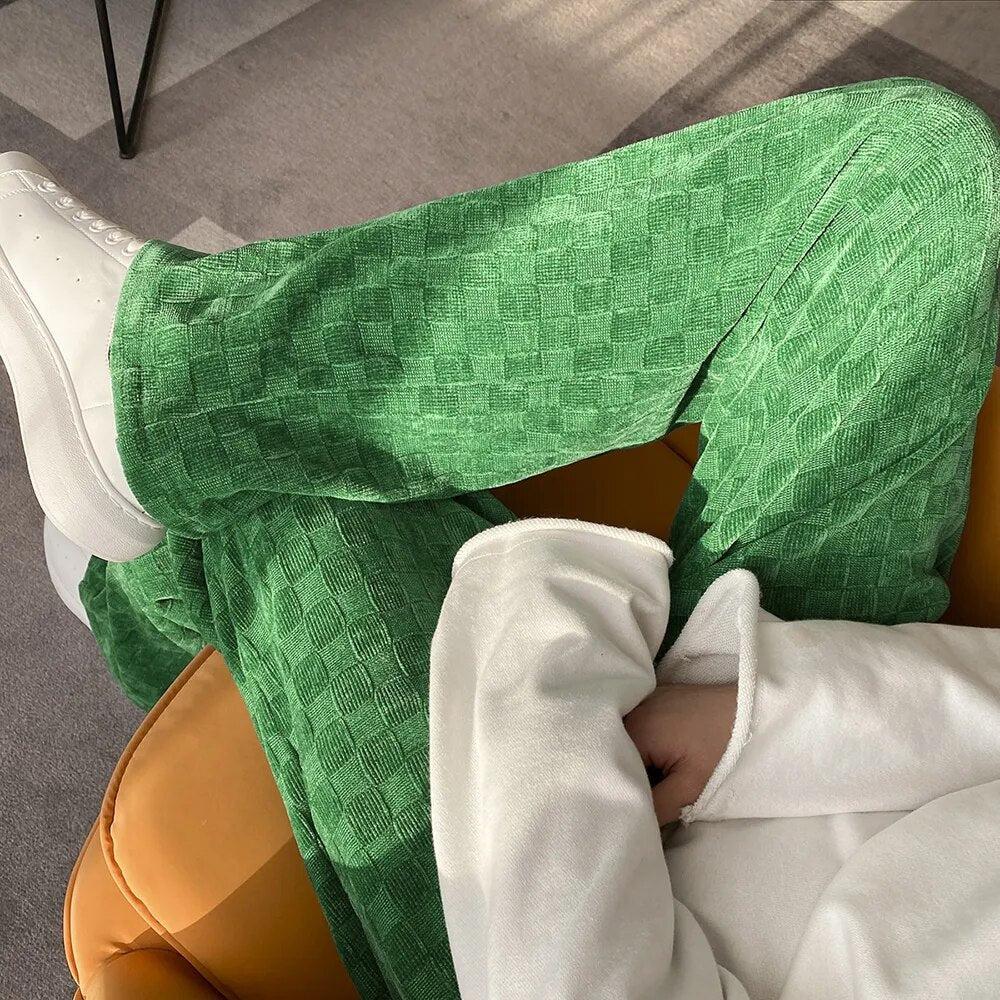 Stylish Work Outfits, Outfit Summer Ideas Y2K Checkered Elasticated Sweatpants Stylish Work Outfits, Outfit Summer Ideas Y2K Checkered Elasticated Sweatpants