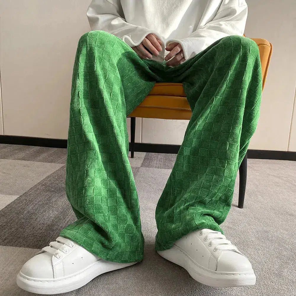 Stylish Work Outfits, Outfit Summer Ideas Y2K Checkered Elasticated Sweatpants Stylish Work Outfits, Outfit Summer Ideas Y2K Checkered Elasticated Sweatpants