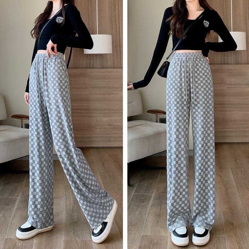 Stylish Work Outfits, Outfit Summer Ideas Y2K Checkered Sweatpants Stylish Work Outfits, Outfit Summer Ideas Y2K Checkered Sweatpants