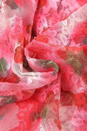 Stylish Work Outfits, Outfit Summer Ideas Y2K Cherry Mesh Top