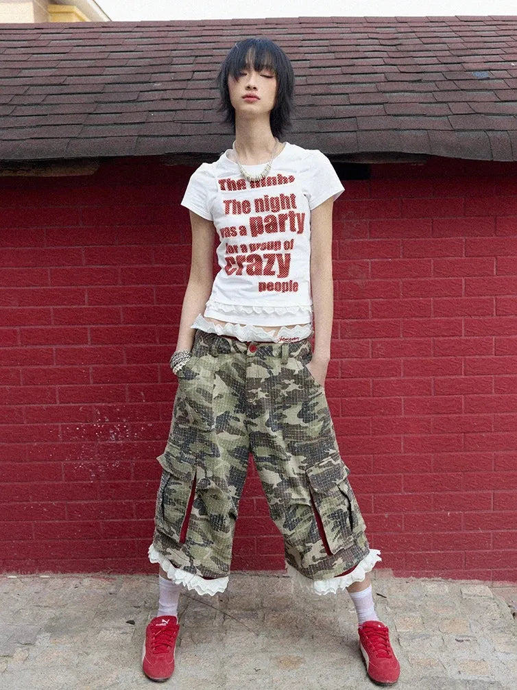 Stylish Work Outfits, Outfit Summer Ideas Y2K Crazy Party Graphic Tee Stylish Work Outfits, Outfit Summer Ideas Y2K Crazy Party Graphic Tee