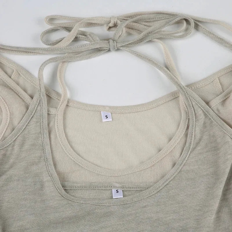 Stylish Work Outfits, Outfit Summer Ideas Y2K Cut Out Crop Top