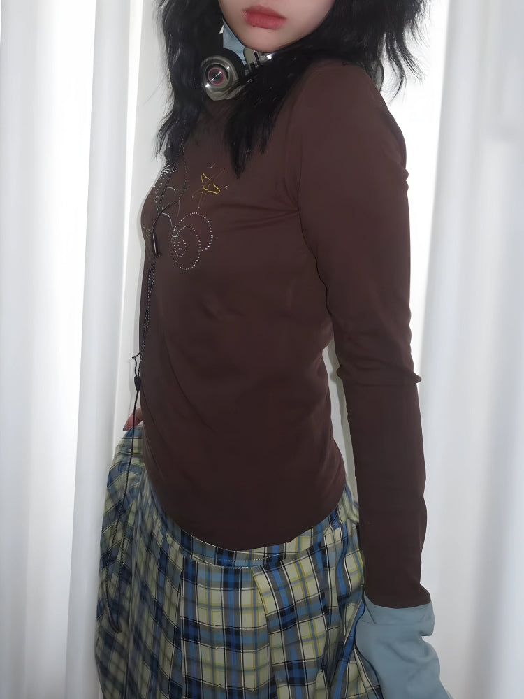 Stylish Work Outfits, Outfit Summer Ideas Y2K Dolphin Turtleneck Top Stylish Work Outfits, Outfit Summer Ideas Y2K Dolphin Turtleneck Top