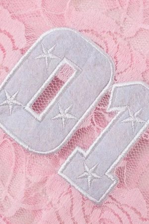 Stylish Work Outfits, Outfit Summer Ideas Y2K Embroidered Lace Top